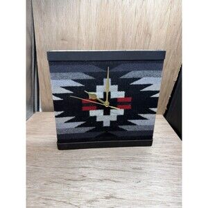 Pendleton Wool Pattern Wall Clock  10 X 10 Geometric